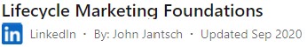 LI-Lifecycle Marketing Foundations